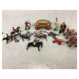 Assorted Hollow-Cast Lead Toy Figurines & More