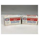 Two One Pound Boxes of Esso Household Wax