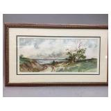 Professional Framed Landscape Scene Artwork