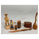 Assorted Wooden Trinkets and More
