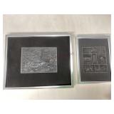 Two Acid-Etched Zinc Engravings- Roger Coast