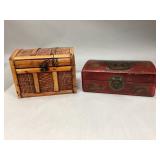 Two Vintage-Style Decorative Storage Chests