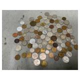 Assorted Lot of Foreign Coins and More