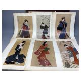 Vintage Oriental Style Prints of Women