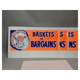 Three Cardboard, Single Sided Neon Signs