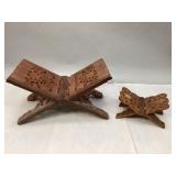 Handcrafted Foldable Wooden Book Stands