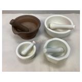 Assorted Vintage Mortar & Pestle Sets