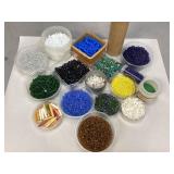 Miscellaneous Beads in Various Containers