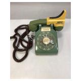Vintage Green Rotary Dial Telephone