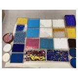 Assortment of Containers of Beads