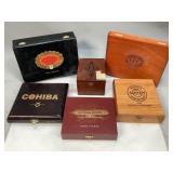 Assorted Wooden Cigar Boxes