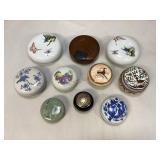 Collection of Various Antique Asian Trinket Boxes