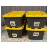Tough Box 27 Gallon Storage Totes with Lids