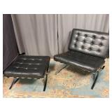 MCM Barcelona Chair and Ottoman