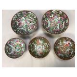 Assorted Vintage Oriental Style Porcelain Bowls