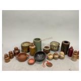 Assorted Brush Pots, Jars, and Bowls