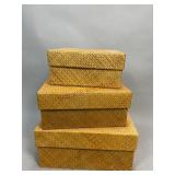 Set of Three Decorative Nesting Boxes