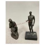 Seated Scottish Highlander/Laird Statue & More