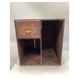 Vintage Wooden Box with Drawer