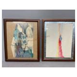 Two Framed Pieces of Artwork