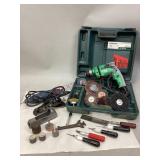 Drill, Rotary Tool, Block Plane & Accessories