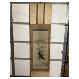 Vintage Oriental Style Hanging Scroll