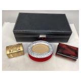 Jewelry Box & Three Smaller Decorative Boxes