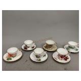Assorted Teacups and Saucers