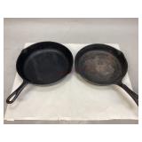 Two Cast Iron Skillets