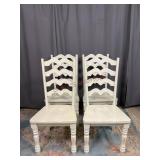 Four White Chairs