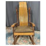 Rustic Bentwood Style Rocking Chair