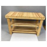 Wooden Two Shelf Unit or Bench