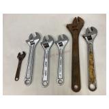 Assorted Adjustable Wrenches