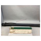 Two Fly Fishing Rod Tubes & One Cloth Rod Sock
