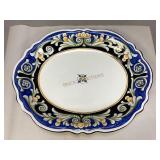 Vintage Hand-Painted Ceramic Serving Platter