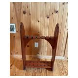 Wooden Fishing Rod Stand
