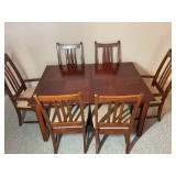 Dining Room Table and Six Chairs