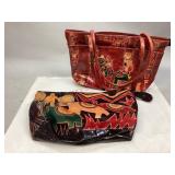Two Leather Handbags
