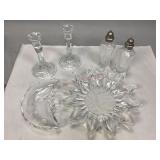 Assorted Clear Glass Home Decorations