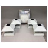 Four Outdoor Solar Cap Lights & More