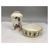 Vintage Lenox Vase & Decorative Bowl