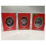 Assorted Waterford Crystal Snow Ornaments