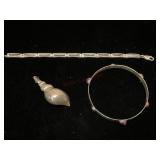 Sterling Bracelets and Charm