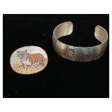 Reed & Barton Damascene Bracelet and Pin