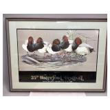 Framed Print Commemorating 25th Waterfowl Festival