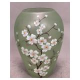 Hand Painted Glass Vase