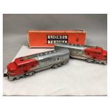 Two Lionel Postwar Santa Fe Locomotives
