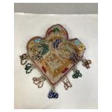 Vintage Native American Indian Beaded Pillow