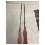 Primitive Lake Decor Wood Boat Oars