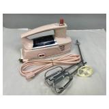 Vintage Pink Electric Handheld Mixer